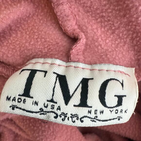 TMG New York Womens Girl Bubble Gum Queen Pearl Graphic Pink Hoodie Dress Medium - Picture 9 of 10